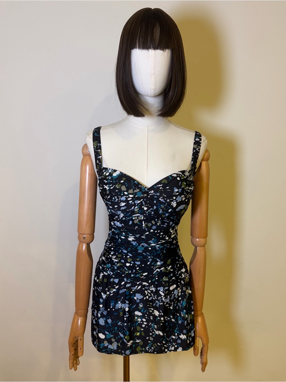 Emerald Bay Navy Blue One-Piece Swimdress Size 12 NEW